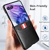 for Motorola Razr 60 Ultra/70 Ultra Case, Wallet Case with Card Slots Protection | Polycarbonate Hard Shell | Military-Grade Shockproof | Premium PU Leather Anti-Scratch Cover - Black