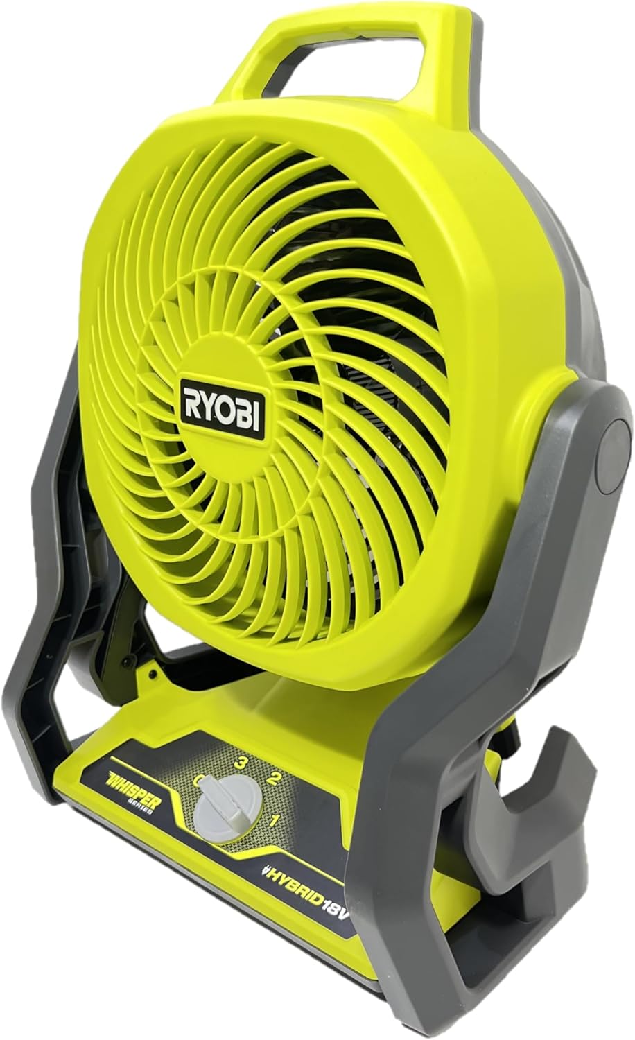 RYOBI ONEAND 18V Cordless Hybrid Whisper Series 7-1/2 in. Fan KIT with 4.0 AH Battery and