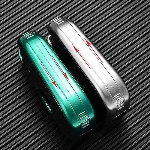 Miniatura 9 de SANRILY Funda de cuero con textura para llavero Peugeot 208 301 308 508 2008 3008 protección completa sin llave con llaveros, color plateado