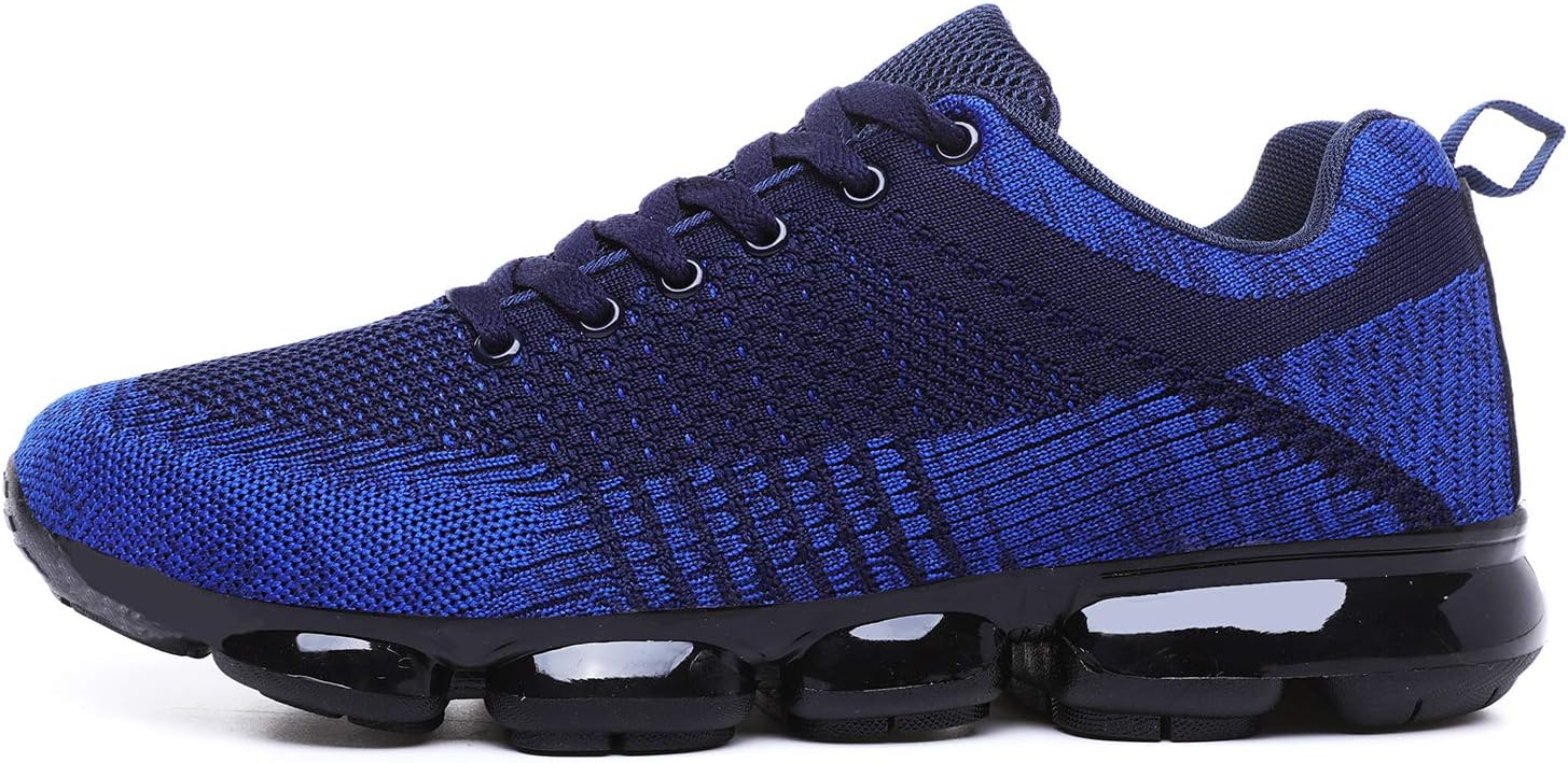 Mens Shock Absorbing Air Running Trainers Jogging Gym Fitness Trainer New Shoes Sizes 7-12 UK (10 UK, Blue)