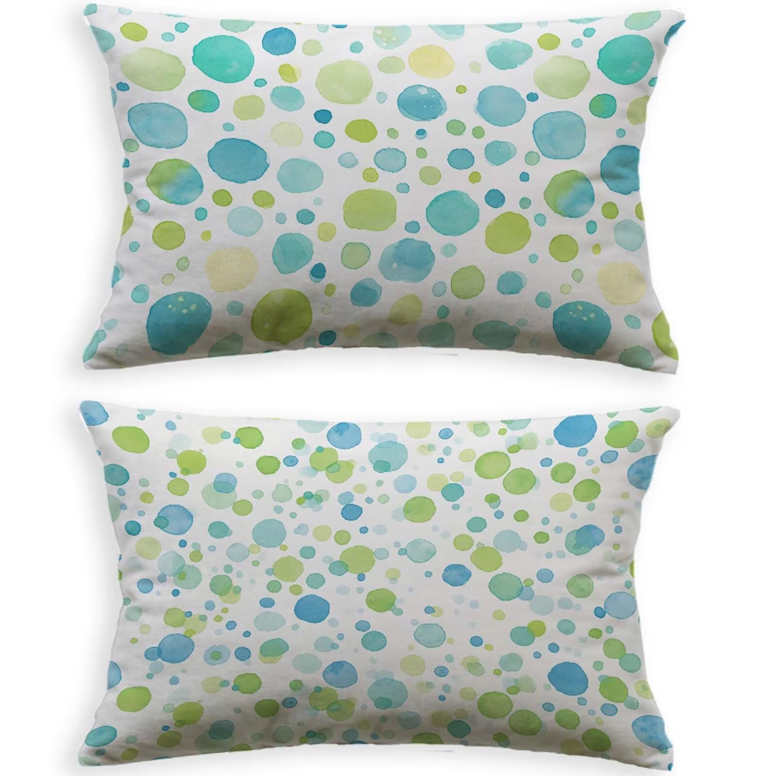 Housse Coussin Extérieur Déperlante 40x80cm Blanche en Toile Lin Nordique L-P20