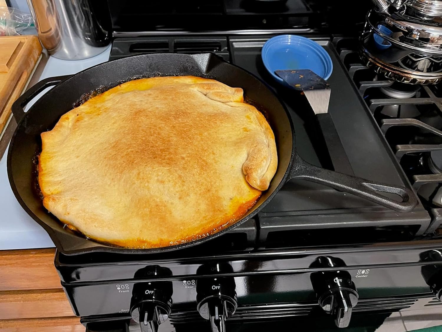 King Kooker #CIFP12SA Seasoned 12" Cast Iron Skillet