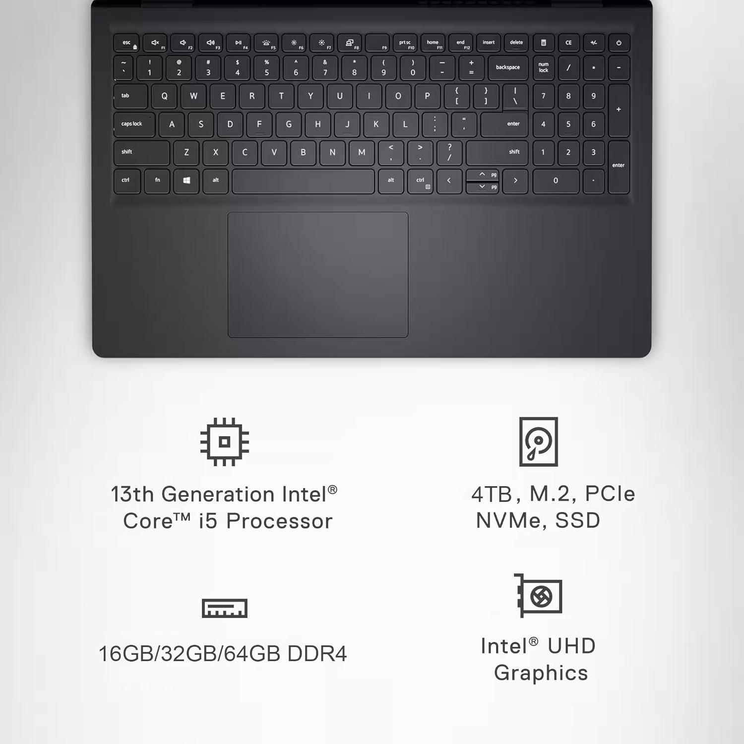 Dell Inspiron 15 Touchscreen Laptop - 15.6" FHD Display, Intel 10-Core i5-1334U (Up to 4.6GHz), 16GB RAM, 1TB SSD, Copilot AI, WiFi6, Windows 11 Pro, w/Accessories 16GB RAM | 1TB SSD image 6 of 9 B0FDL3KSR5