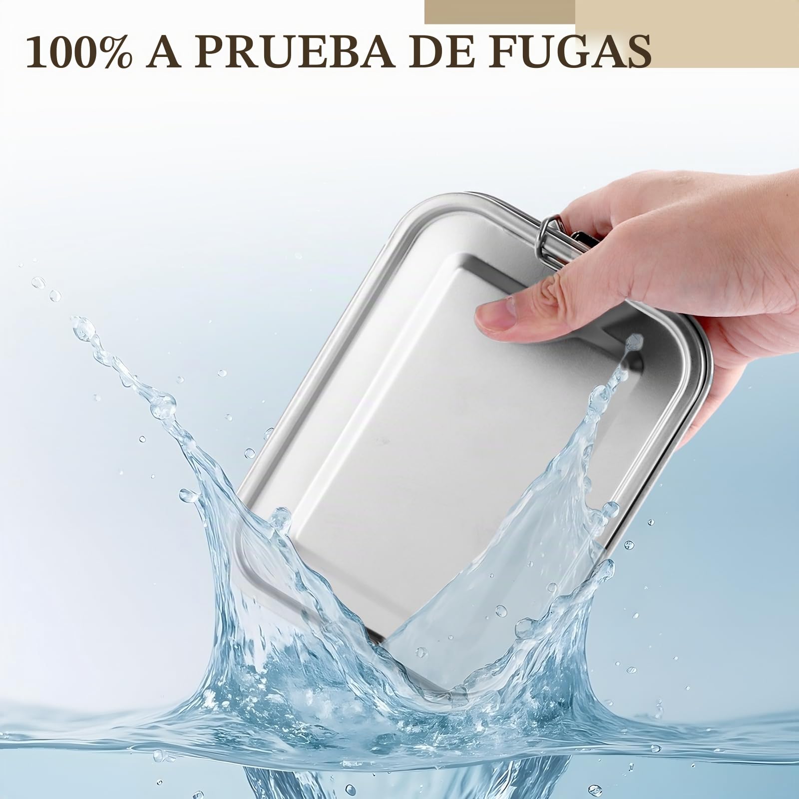 DAJAVE 4 piezas de fiambrera de acero inoxidable 850ml de acero inoxidable Bento Box, Bento Box para niños y adultos, a prueba de fugas y con anillo de sellado, recipientes para comida preparada