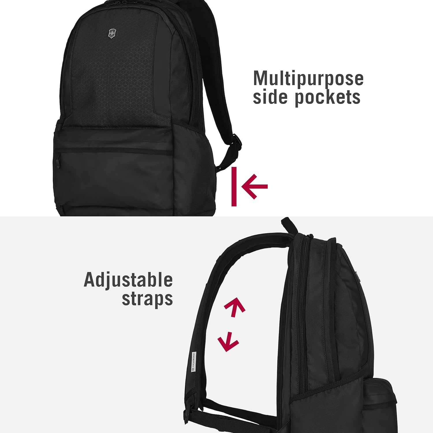 Victorinox Altmont Original Laptop Backpack - Professional Travel Backpack for 15.6" Laptop - Lightweight Laptop Bag for Travel Accessories - 22 Liters, Black - Image 6
