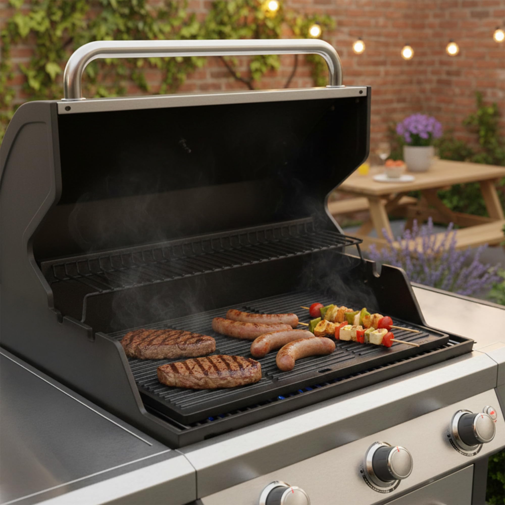 41,5 cm x 31 cm gietijzeren grillplaat voor Taino Pro 4 en 6-serie