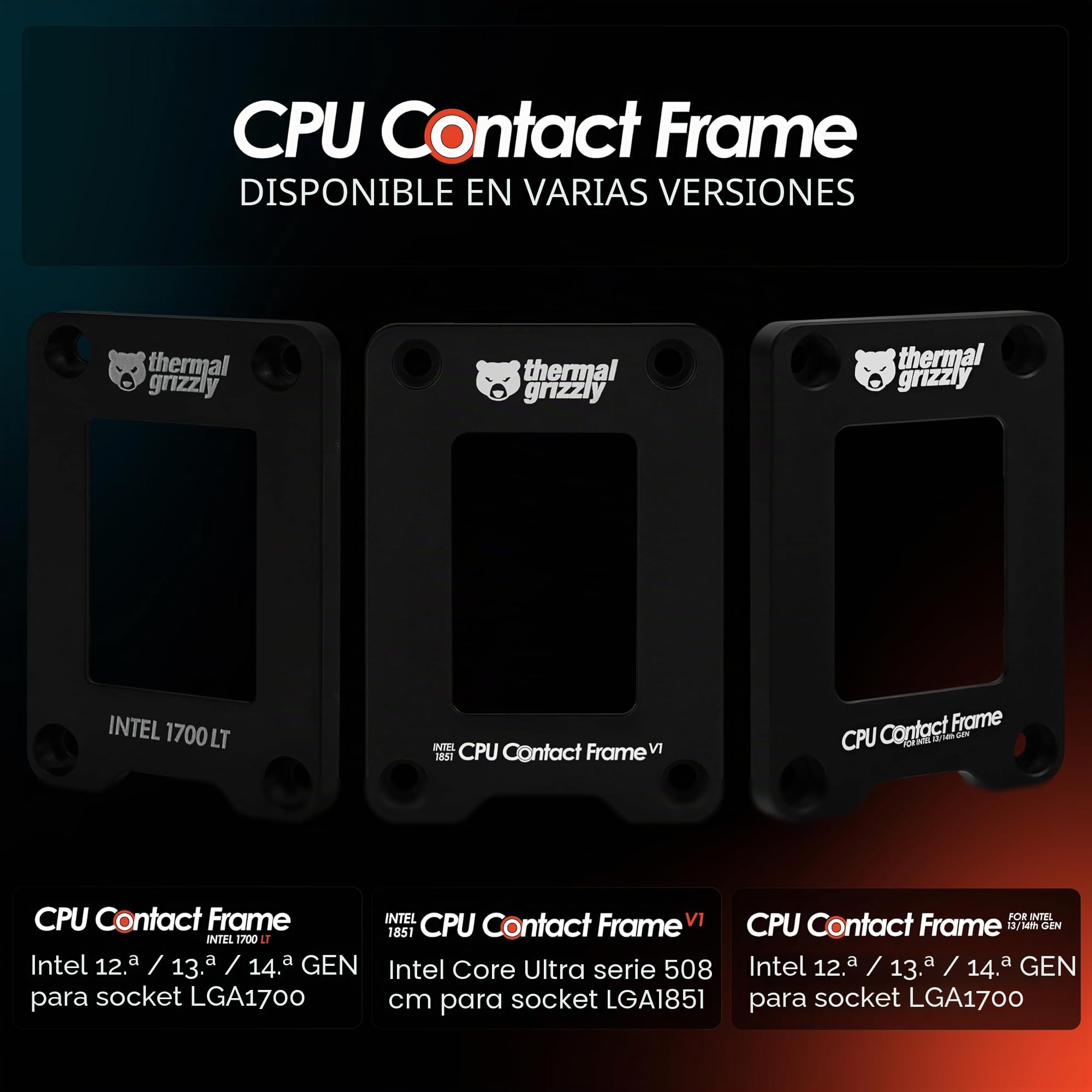 Thermal Grizzly Intel 1851 CPU Contact Frame V1