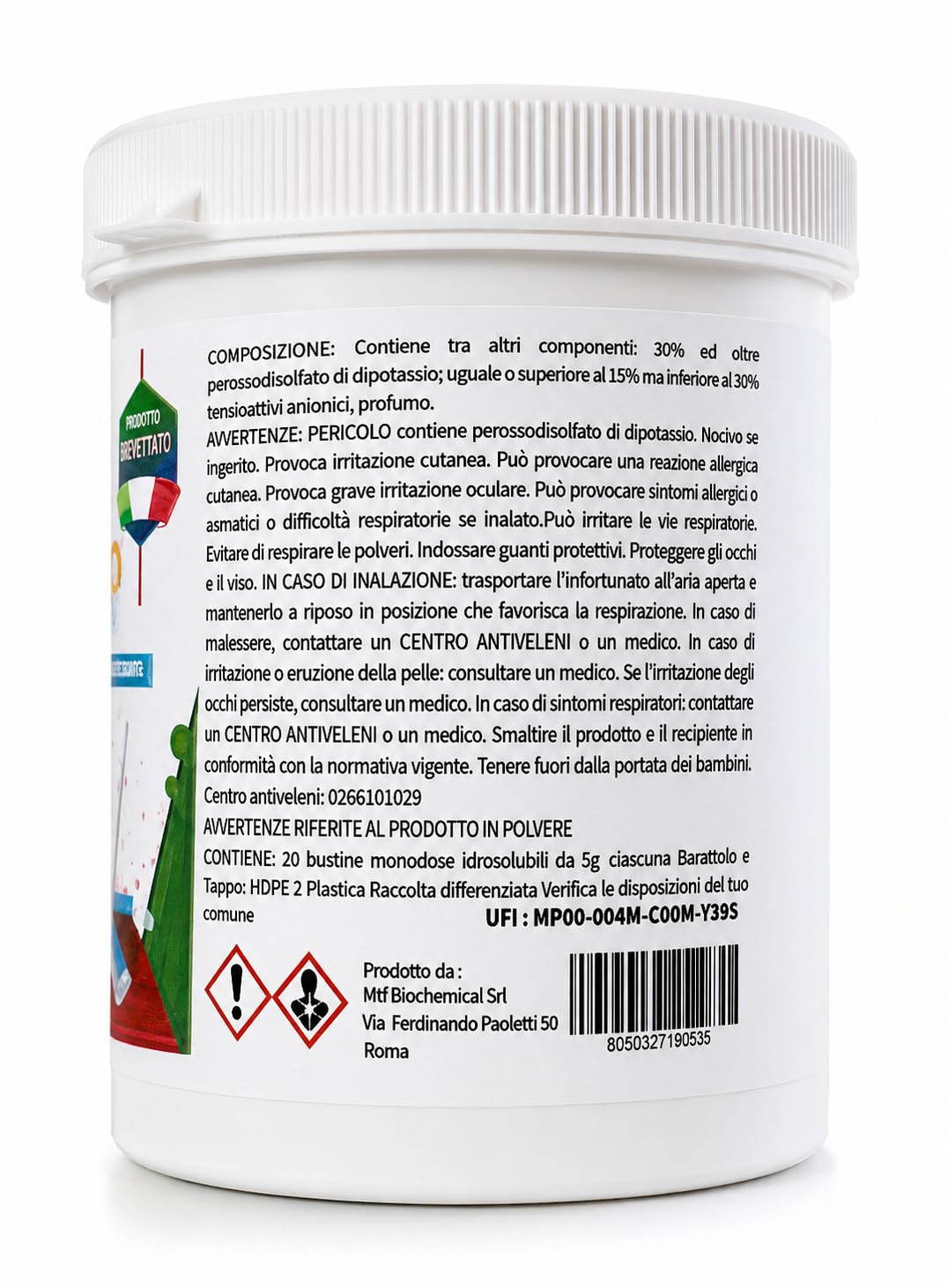Detersivo pavimenti animali naturale 100 bustine monodose da 5g, Detergente pavimenti non schiumogeno senza cloro sicuro per animali, lavapavimenti detersivo in polvere 500g - Made in italy