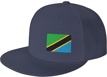 CUTEDWARF Flag of Tanzania Flat Brim Baseball Cap Flat Casual Cowboy Hat Flat Eave Visor Cap