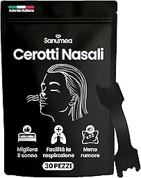 Cerotti Nasali Anti Russamento Uomo e Donna. 30 Cerotti Nasali Antirussamento di Alta Qualità. Cerotti Nasali Sport Respira Bene, Dimensioni Universali. Facili da Applicare, Marca Italiana.