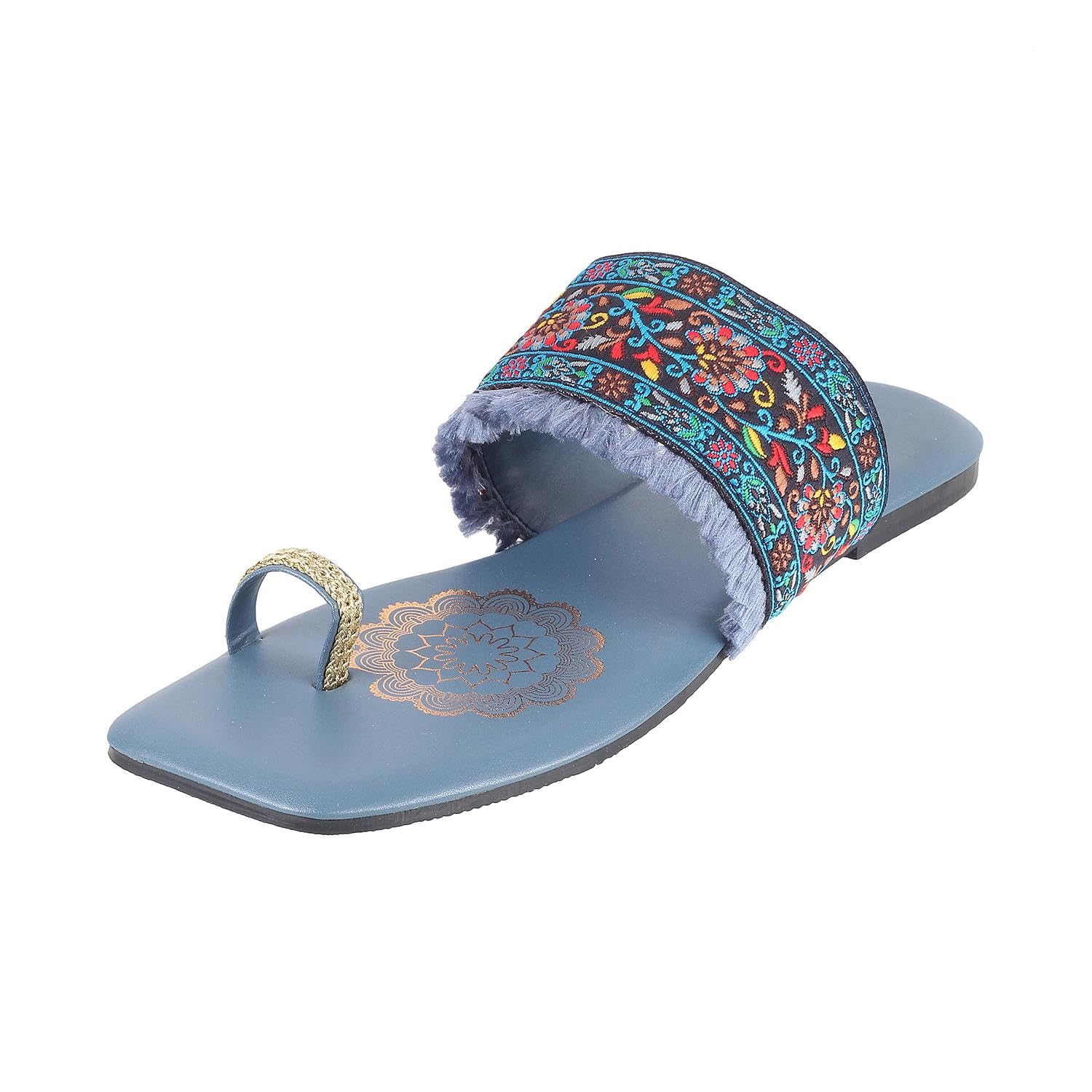 mochi Women Synthetic Leather Ethnic Chappal-picture-53