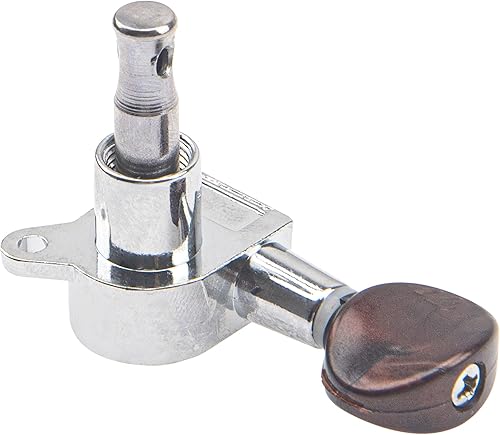 Miniatura 3 de Juego de 4 clavijas de afinación para ukelele Yootones 2L2R, juego de cabezales de máquina compatibles con guitarra de ukelele de 4 cuerdas (perla