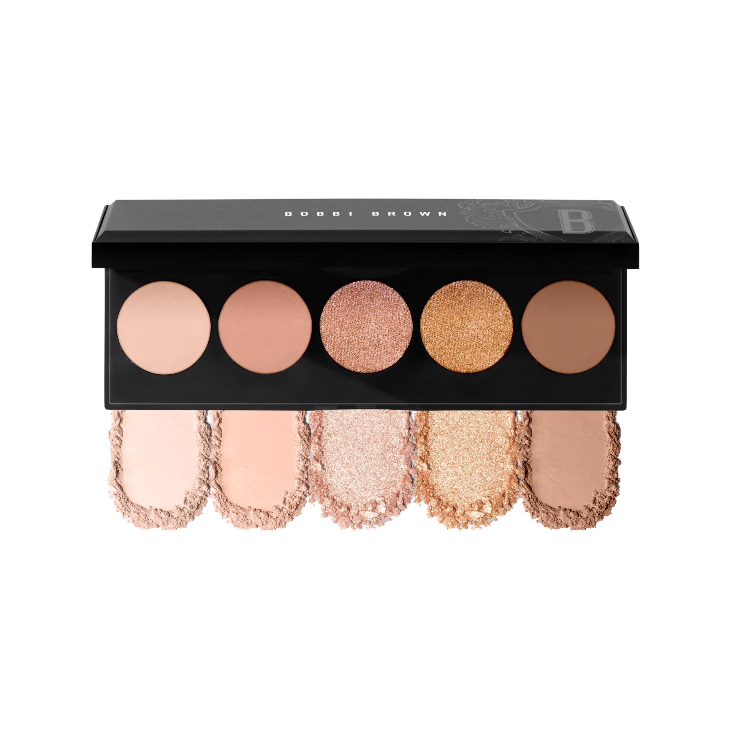 Bobbi Brown All Nudes Eyeshadow Palette | 5-Shade Matte & Metallic Neutral Eyeshadow Palette for All Skin Tones with Richly Pigmented Shades in Complementary Colors Peachy Nudes (Peachy mattes and metallics, from pink beige to shimmering peach and warm deep brown.)