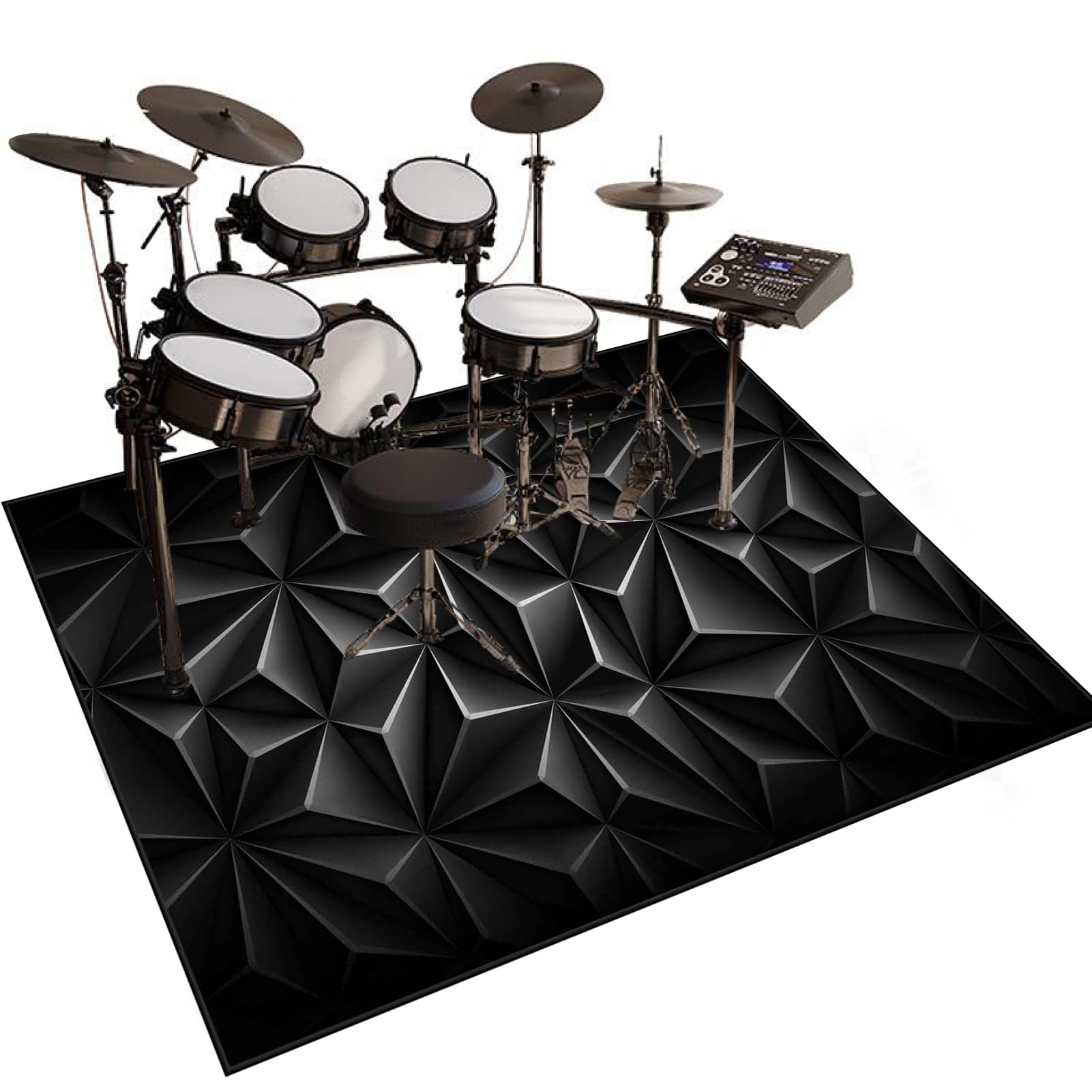 210 x 180 cm Tappetino per Batteria Elettronica Tappeto A Tamburo Tappeto Batteria Drum Tappeto Professionale per Tamburi Tappetino Antiscivolo Insonorizzato Drum Carpet Acustica Drum Rugs