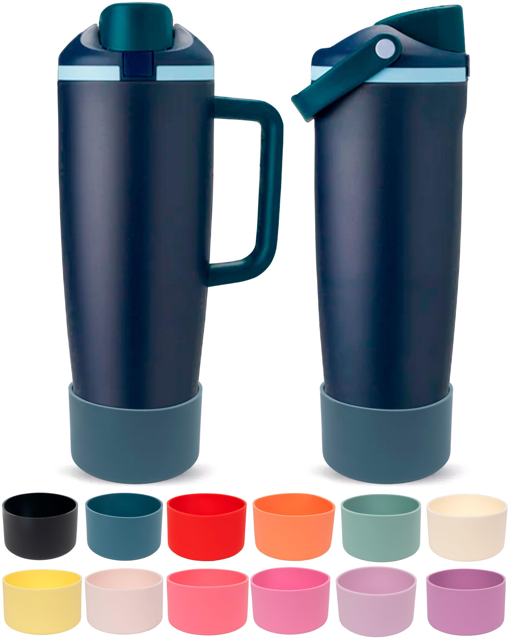 Kaitiaki Silicone Boot for Owala 30oz & 40oz FreeSip Sway Bottles & Tumblers - Non-Slip, Scratch-Resistant, Stability Enhancer, Available in 12 Colors