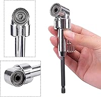 Vista 2 de Adaptador de soporte de enchufe de extensión de ángulo de 105 grados, taladro de ángulo recto con broca magnética de cambio rápido hexagonal de 1/4