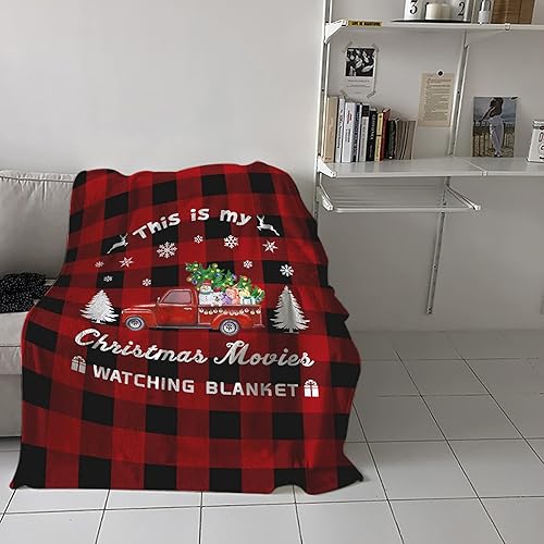Miniatura 4 de Manta navideña para camión, manta de franela súper suave con texto en inglés "This is My Christmas", manta para ver películas de Navidad, manta de