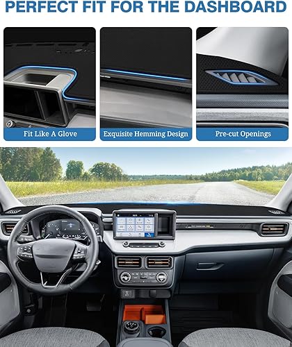 Miniatura 405 de FIILINES - Cubierta para tablero, accesorio para tablero de malla antideslizante, parasol sin reflejos y protector compatible con Toyota RAV4