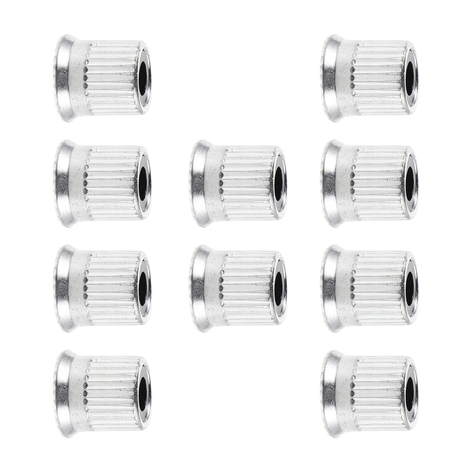 10pcs Aluminum Alloy Knurled Thumb Locking Nuts for Grain Mill Grinder Quick Release Flange Clamping Screws Hand-Tightened Grinder Tool Parts for Meat and