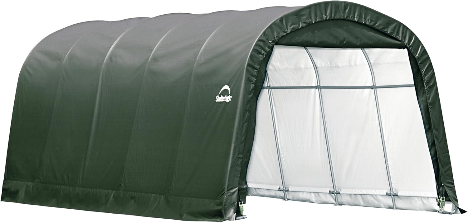 ShelterLogic Replacement Cover Only No Frame-12Wx20Lx8H Round Garage in a Box 90603 for Model 62779 (7.5oz Green) ShelterLogic Replacement Cover Only No Frame-12Wx20Lx8H Round Garage in a Box 90603 for Model 62779 (7.5oz Green)