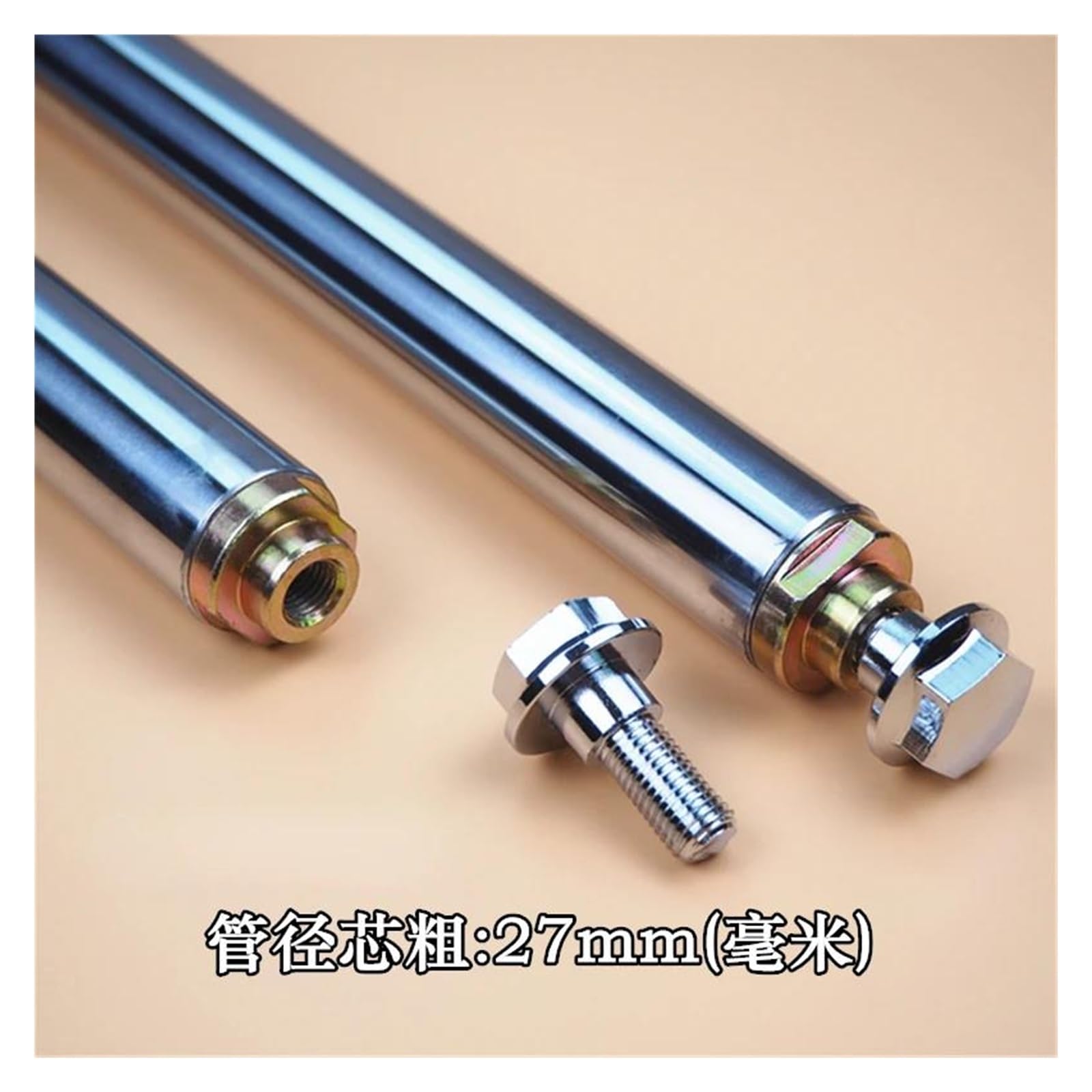 Amortisseur Une Paire D'amortisseurs Fourche Avant Moto 670mm 27mm Suspension pour CG125 CG150 CG 125 150 125cc 150cc Suspension Moto
