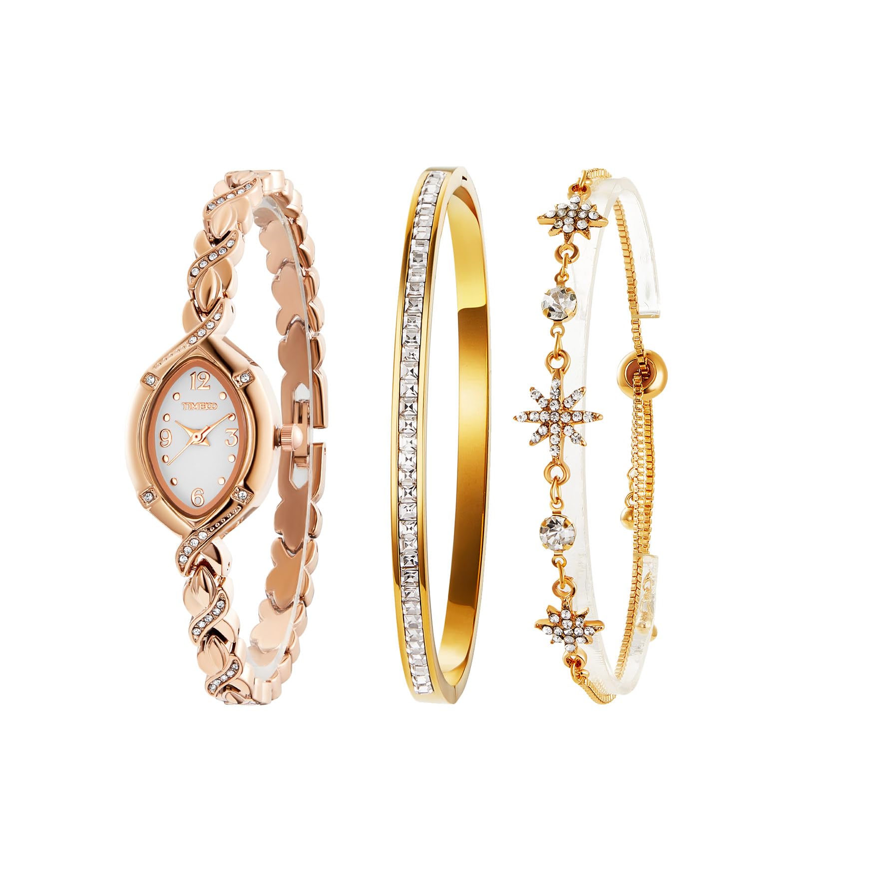 TIME100 Montres Femmes Bracelet Montres à Quartz de Luxe étanche Montre Bracelet Créative pour Femmes Filles Dames