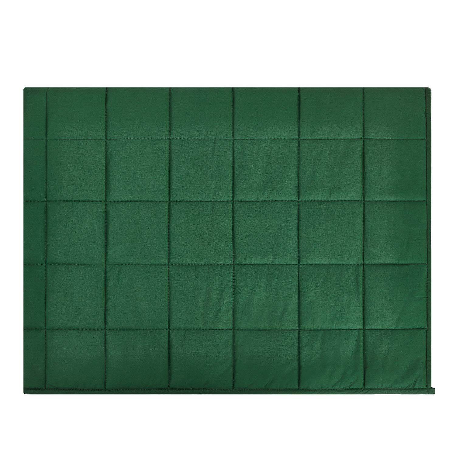 RelaxBlanket Manta pesada (verde oscuro, 150 x 200 cm, 5,4 kg), manta pesada con cuentas de cristal