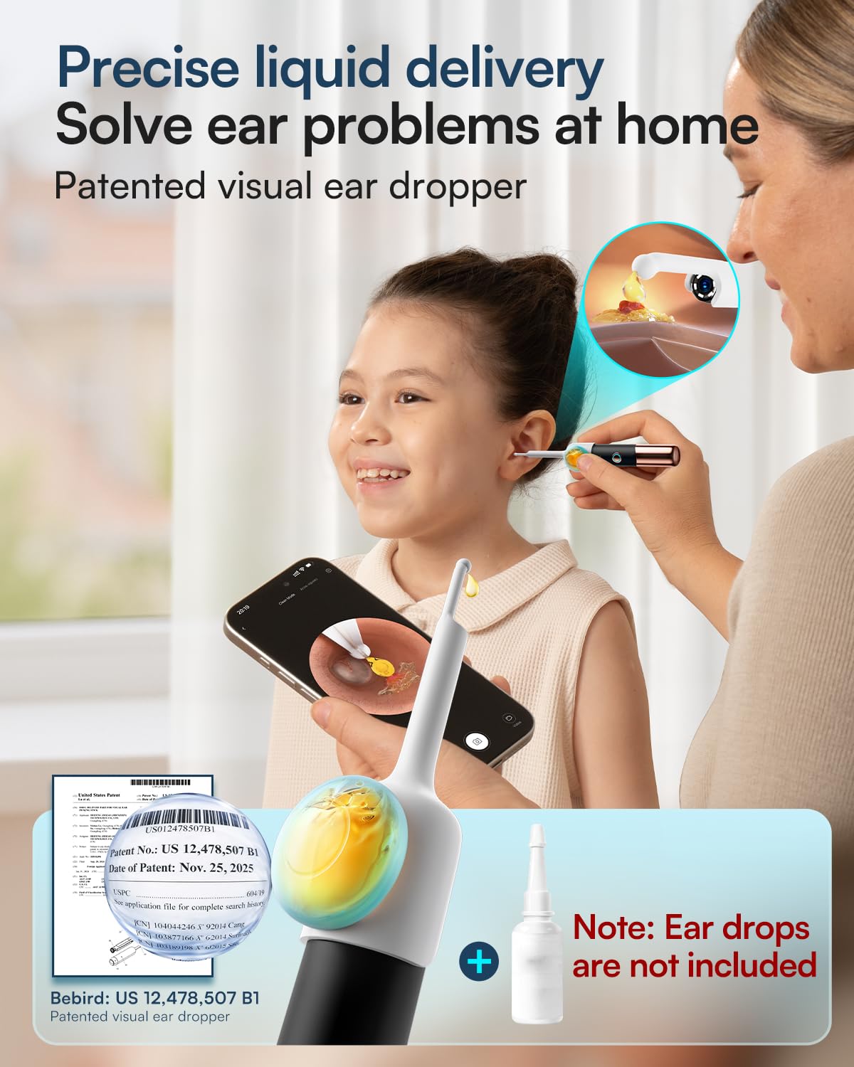 BEBIRD EarSight Ultra 5G WiFi - Limpiador de oídos y dispositivo de cuidado con cámara otoscópica flexible, juego de 30 accesorios, seguro para uso en el hogar, estrellas negras