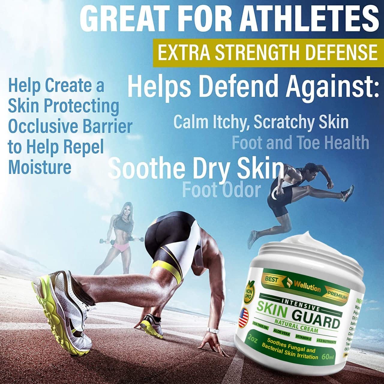 Antifungal Cream Natural Athletes Foot Treatment for Skin Eczema