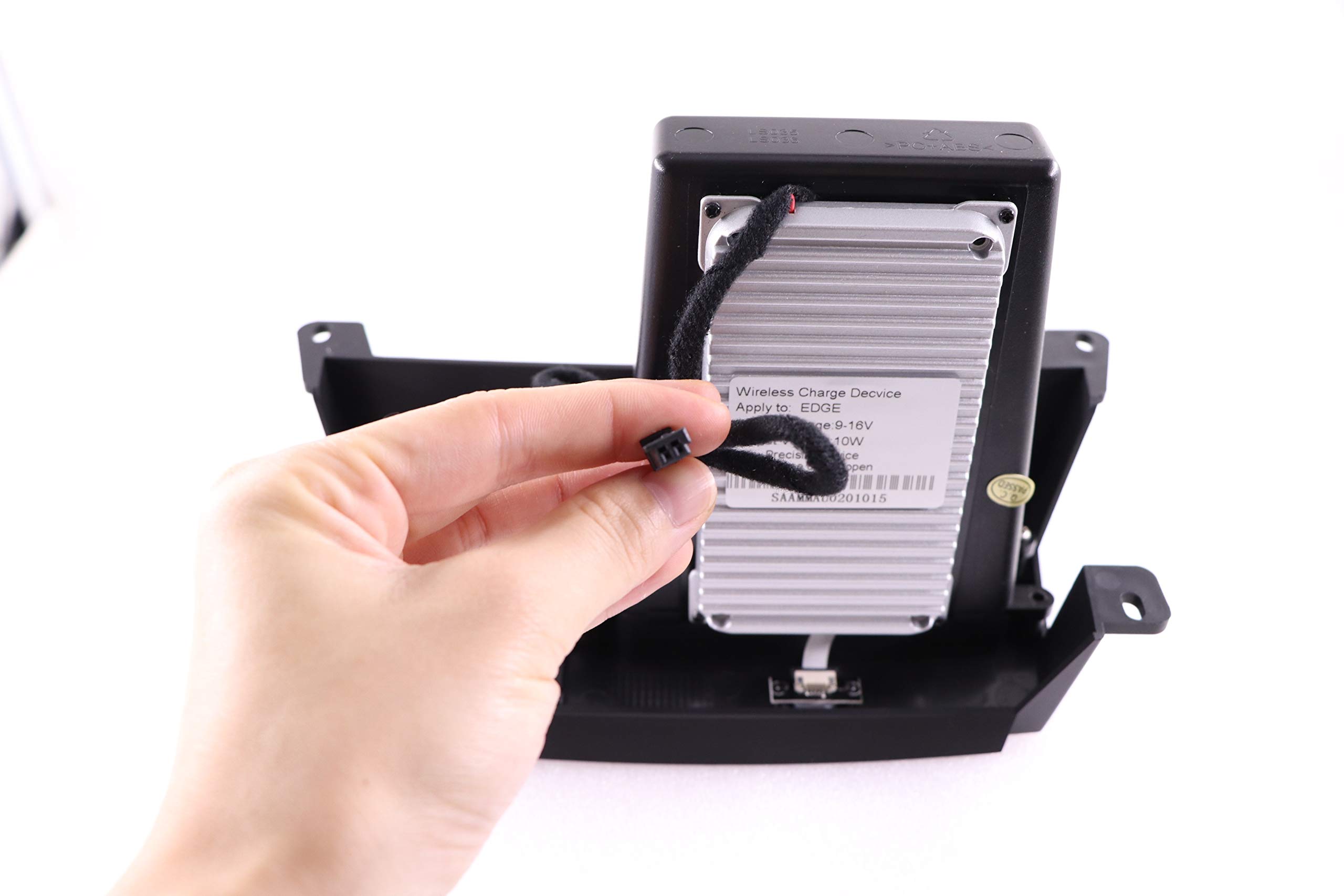 Cargador inalámbrico para teléfono de coche para Ford Edge 2018 2019, carga rápida, placa de almacenamiento de consola central, caja de almacenamiento Acce