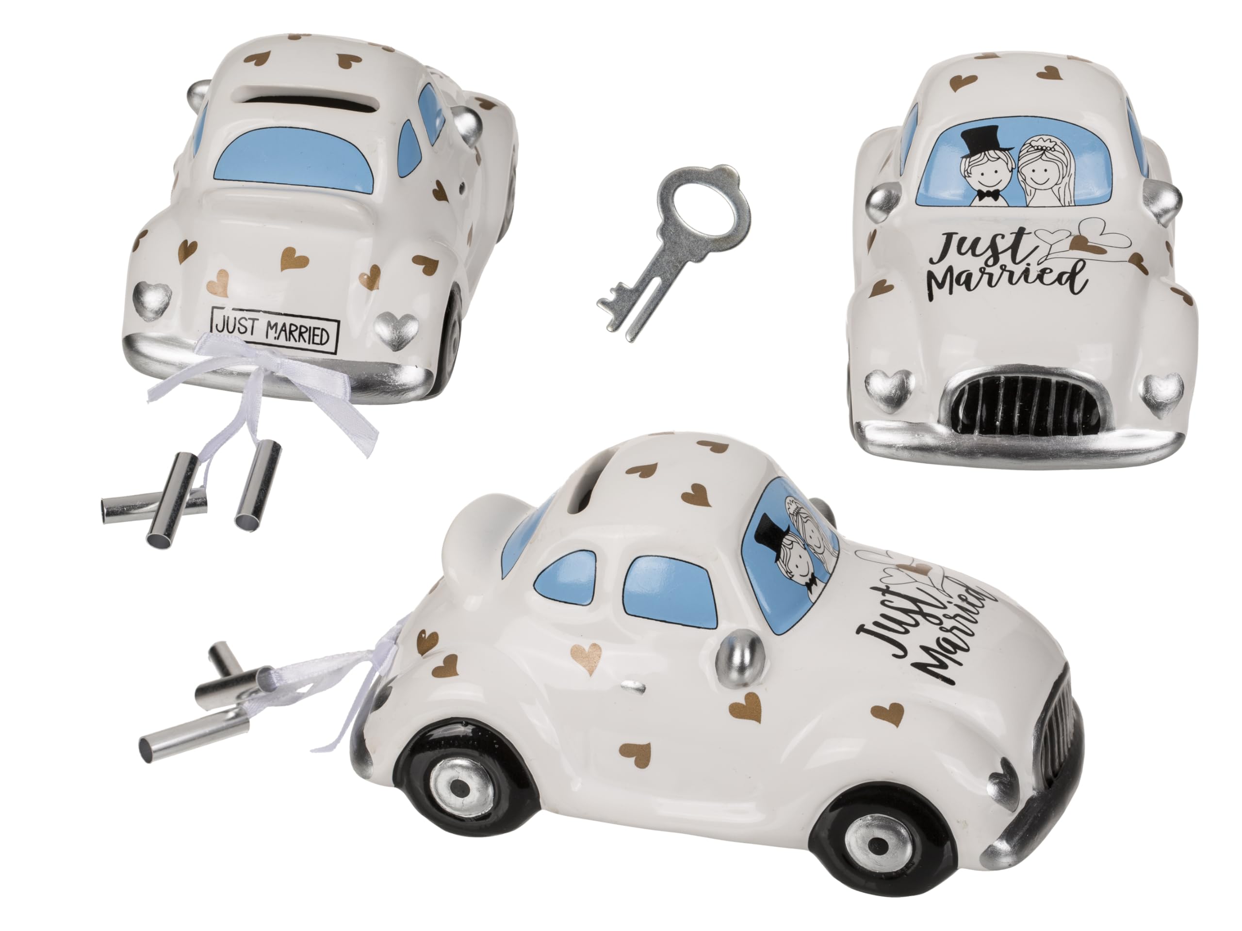 Amazon.com: Out of the blue Money Box with lock, wedding car, Just