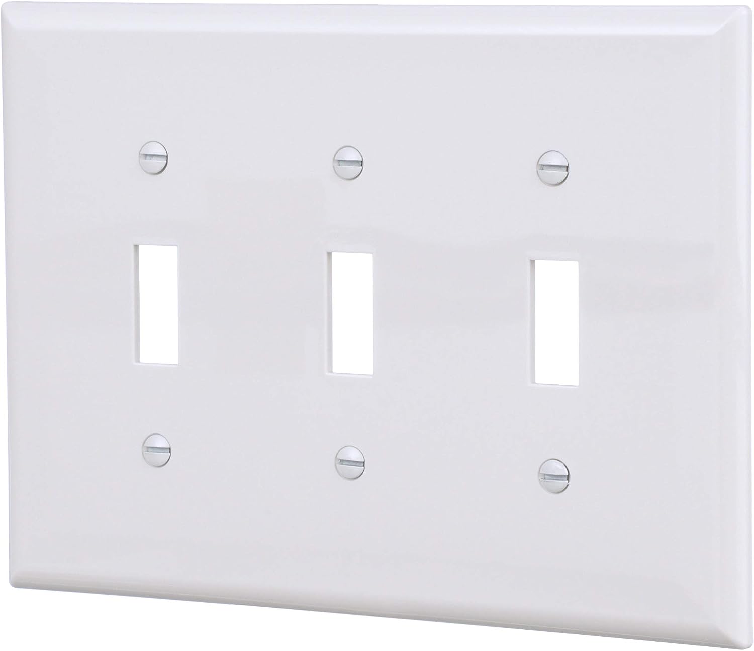 Eaton PJ3W Mid-Size Polycarbonate 1-Gang Box Mounted Blank Wallplate, White