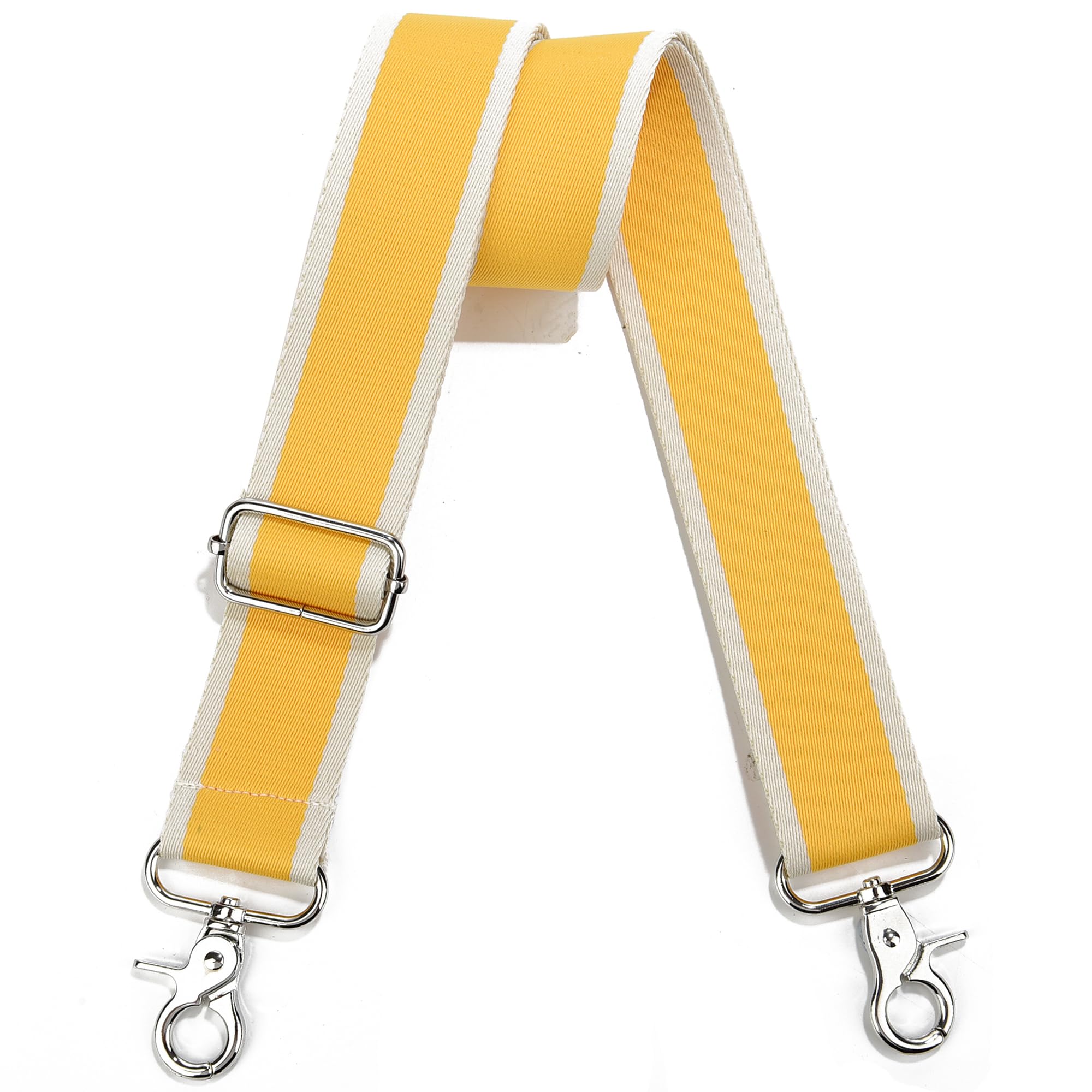Wide Purse Strap Adjustable Replacement Crossbody Bag Strap Silver Hardware Shoulder Straps