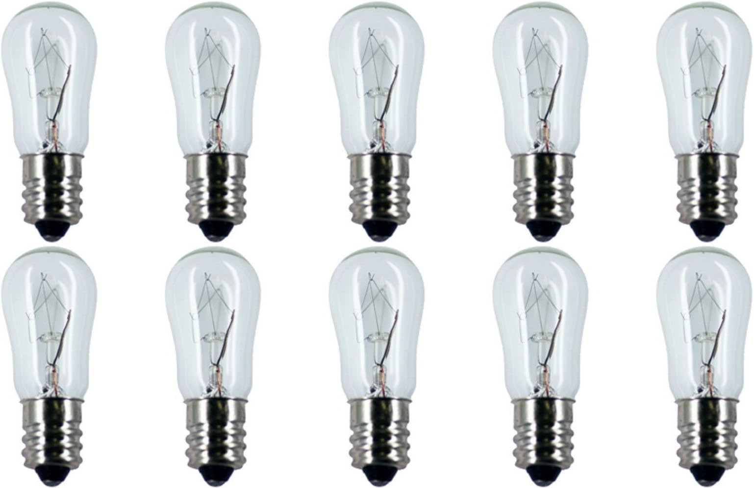 CEC Industries #6S6 130V Bulbs, 130 V, 6 W, E12 Base, S-6 Shape (Box of 10)