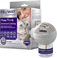 FELIWAY® Kit inicial de difusor de feromônios Optimum 30 dias para acalmar gatos, 48 ml – Ajuda a reduzir os sinais comuns de estresse em gatos e gatinhos, melhora a tranquilidade