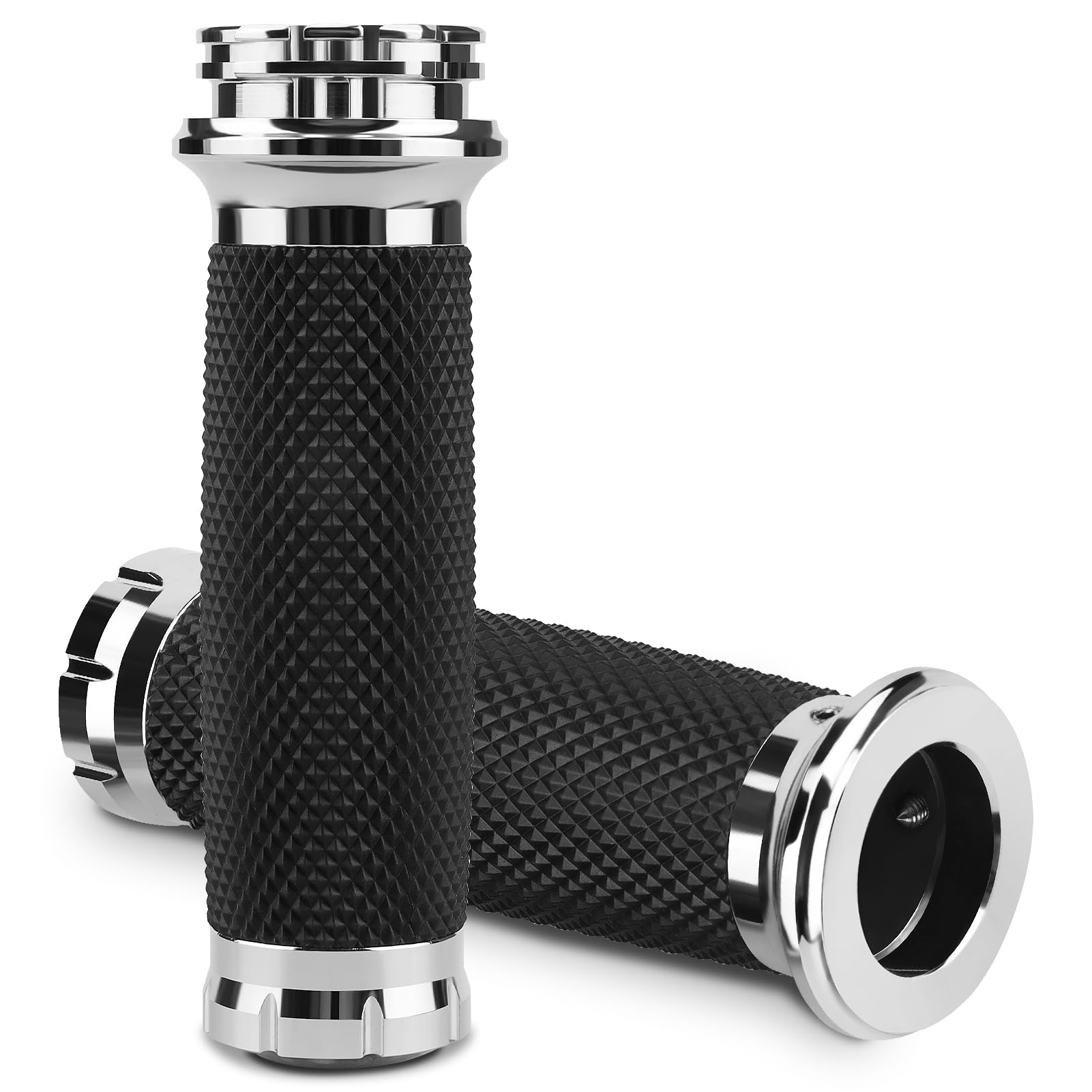 Photo 1 of 1 Inch/25mm Universal Handlebar Grips Motorcycle Throttle Grip Compatible for Harley Davidson Honda Yamaha Suzuki Kawasaki Dyna Sportster 883 1200 Road King Electra Glide Softail Touring