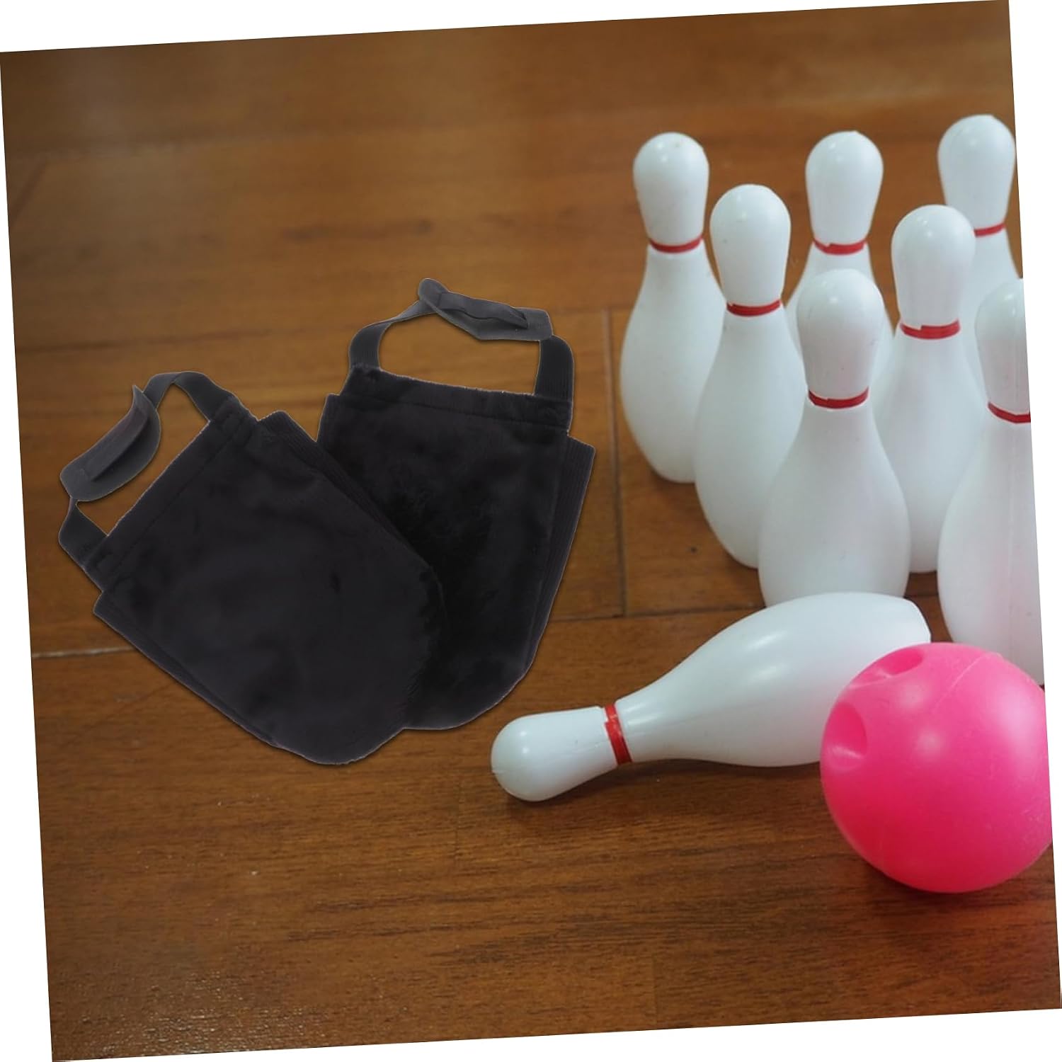 2pairs Bowling Shoes for Women Men Slider Covers Elastic Bowling Shoe Covers Mat Accessories