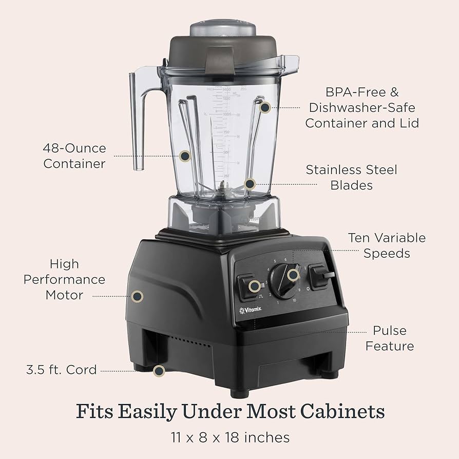【美品】Vitamix E310　ブラック　保証書あり　1510 Vitamix Explorian E310 Series Blender, Black, 48oz, 10-Speed