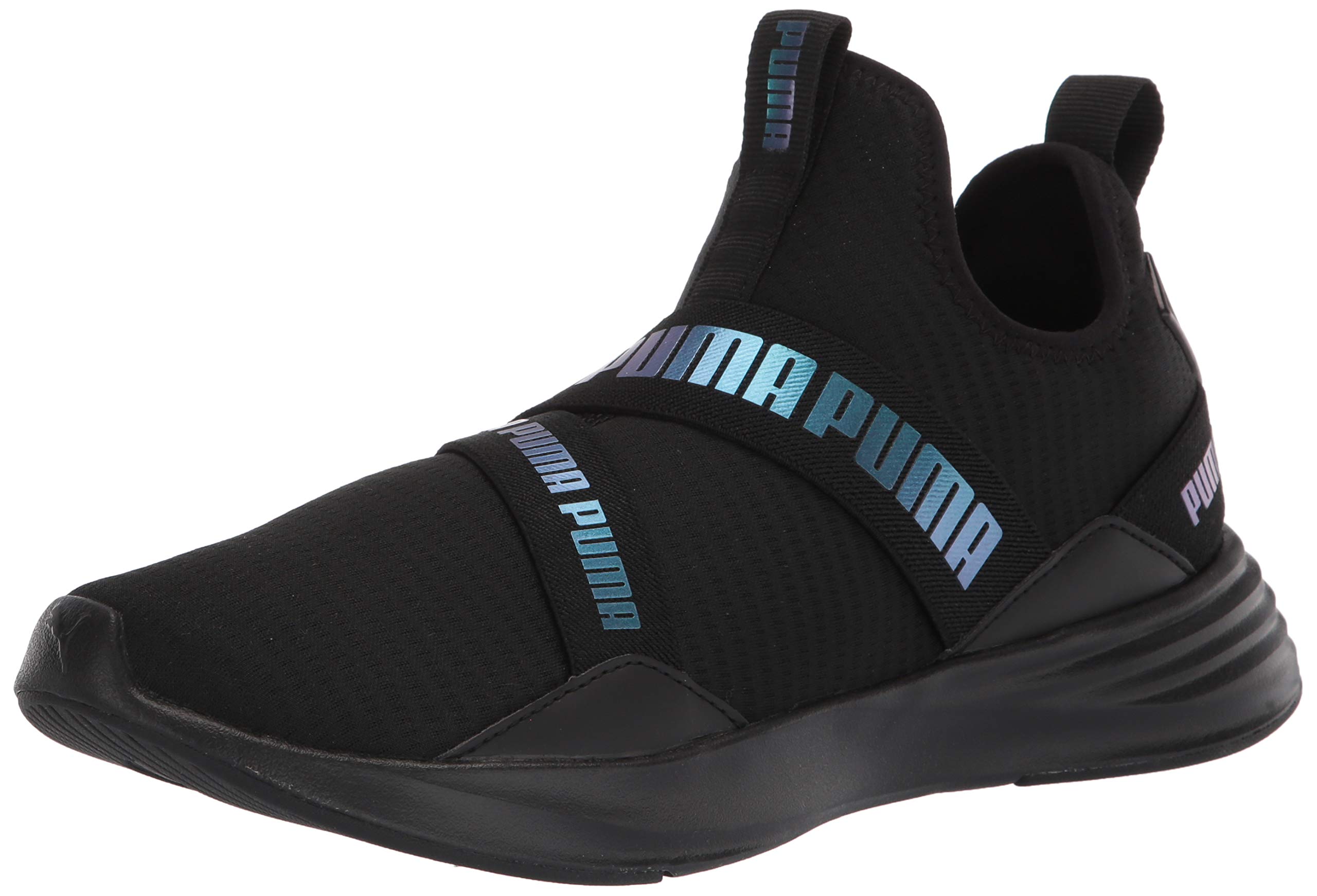 PUMAWomen's Radiate Mid Cross Trainer, Repeat Black, 6.5