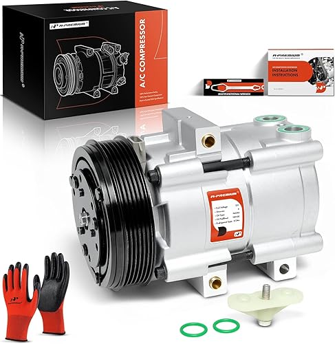 A-Premium Compresor de CA con embrague compatible con Ford Contour 1995-2000, Escape 2001-2007 y Mazda Tribute 2001-2006 y Mercury Cougar 1999-2002,