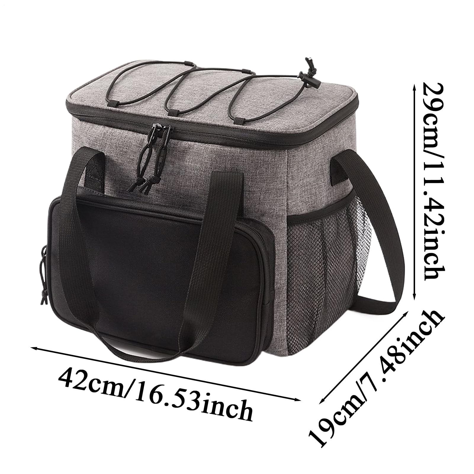 isotérmica aislada, impermeable de tela Oxford, para el almuerzo con baterías, para piscina, coche, trabajo, exterior, camping, picnic, pesca, viaje por carretera