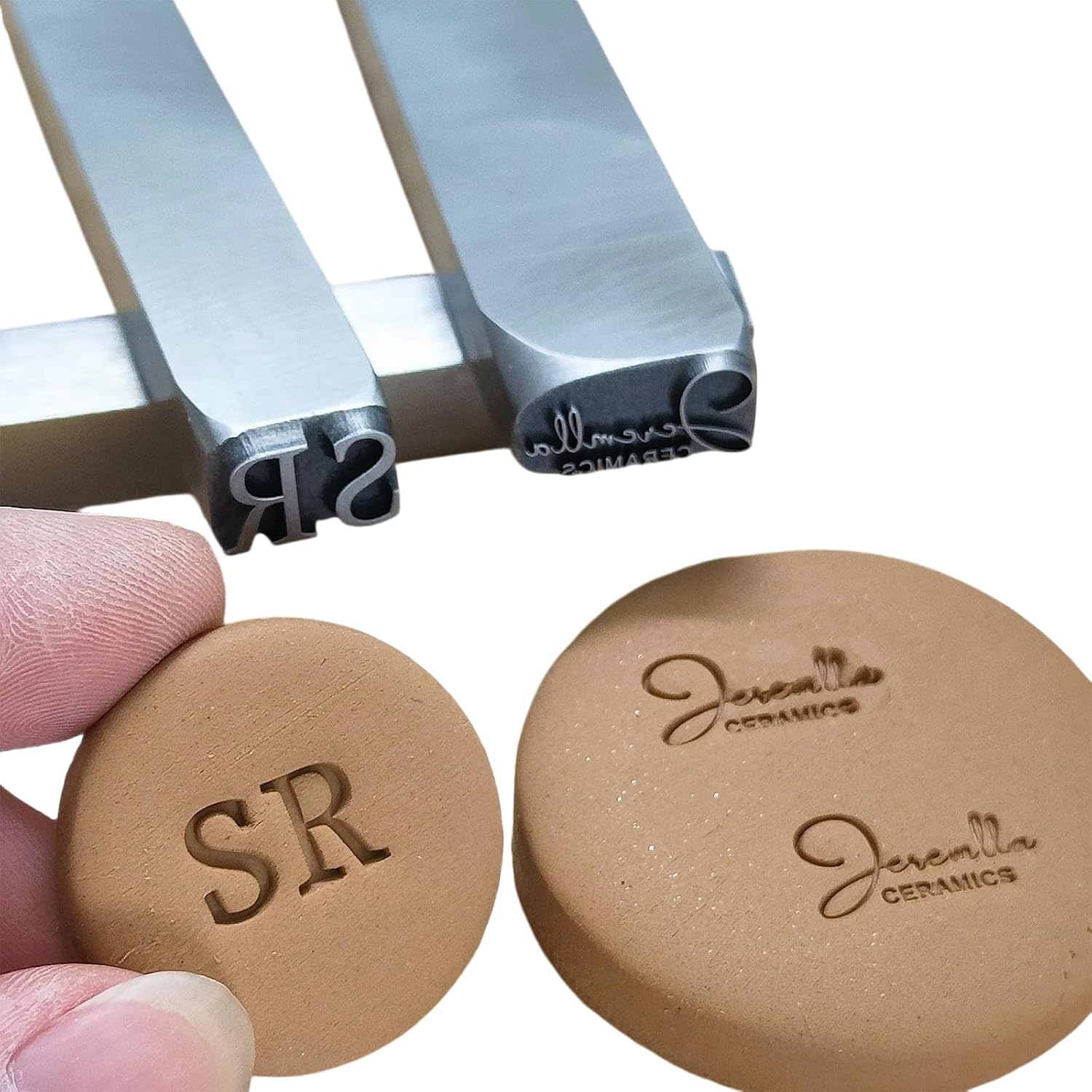 Custom Pottery Stamp - Mini Metal Stamp with Your Signature Design, Personalized Pottery Tool for Your Exclusive Logo, Maker Mark Stamps