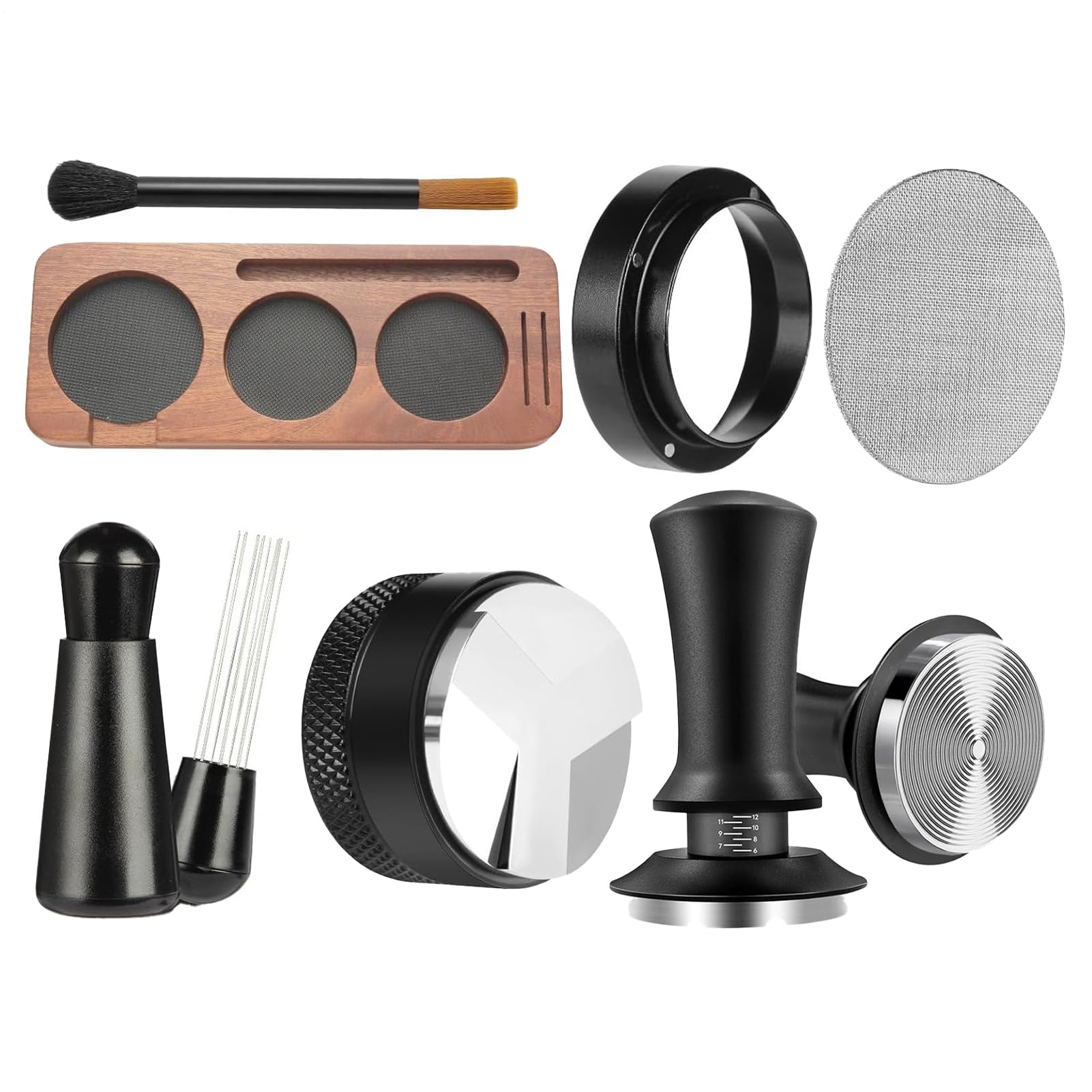 Juego De Tamper De Café Distribuidor De Prensado De Cocina | Estación de Prensa para Café Para Tienda Bar Residencia Cocina Apartamento Café Casa Entusiastas Y Principiante