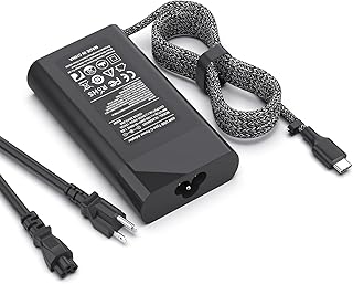 New Slim 65W USB C Charger Replacement Power Cord Fit for HP Chromebook X360,Spectre,Pavilion X2,Probook,EliteBook Fast Charging Type C Power Supply