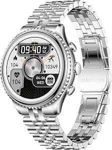 2025 Smart Watch for Men Answer/Make Call for Android iPhone, 1.32" AMOLED HD Screen Mens Luxury Watch, 1st Heavy Duty Smartwatch Heart Rate Blood Oxygen Sleep Monitor Smartwatch