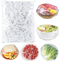 Sublaga 300 Pack Reusable Elastic Bowl Covers - BPA Free Stretch Lids for Bowls, Plates, Containers - Eco Alternative to Foil & Plastic Wrap