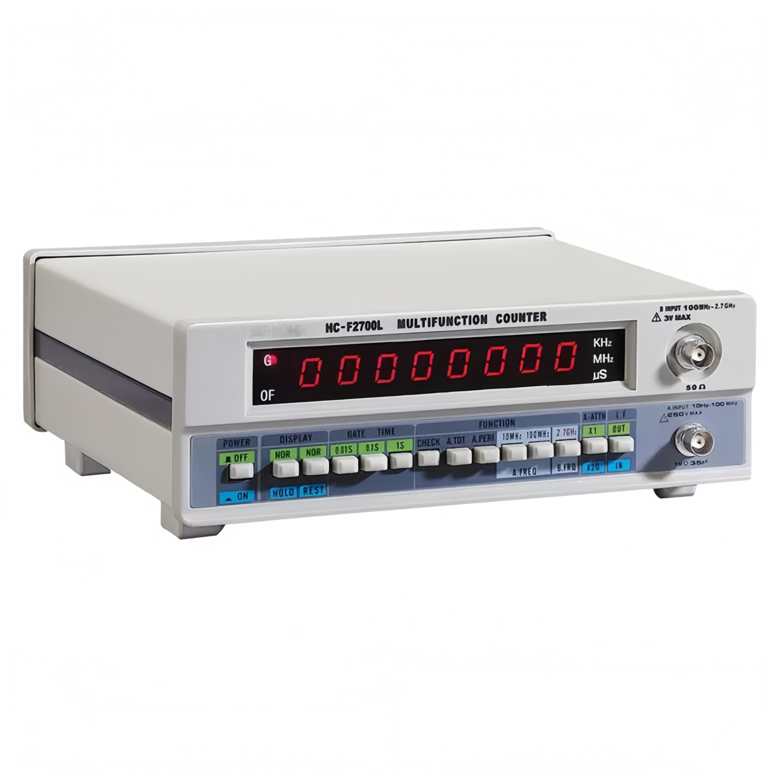 Medidor de frecuencia de alta precisión 100 MHz-1 GHz, pantalla LED de 8 dígitos, alta estabilidad para pruebas electrónicas, uso industrial