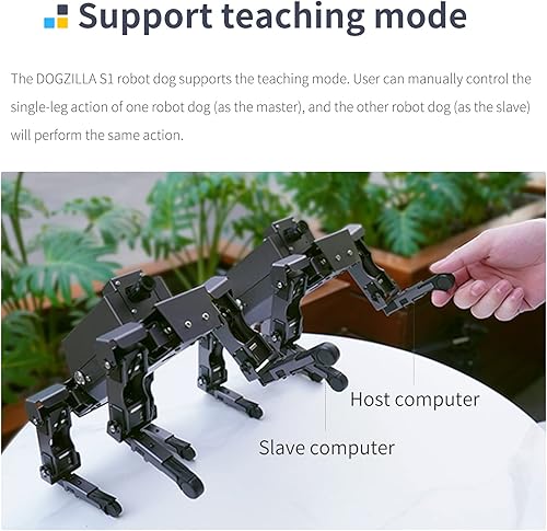 Vista 2 de Yahboom Raspberry Pi 4B Adultos AI Smart Robot Dog Python Programable 12 Articulaciones Biónico Perro Mecánico DOGZILLA Reconocimiento