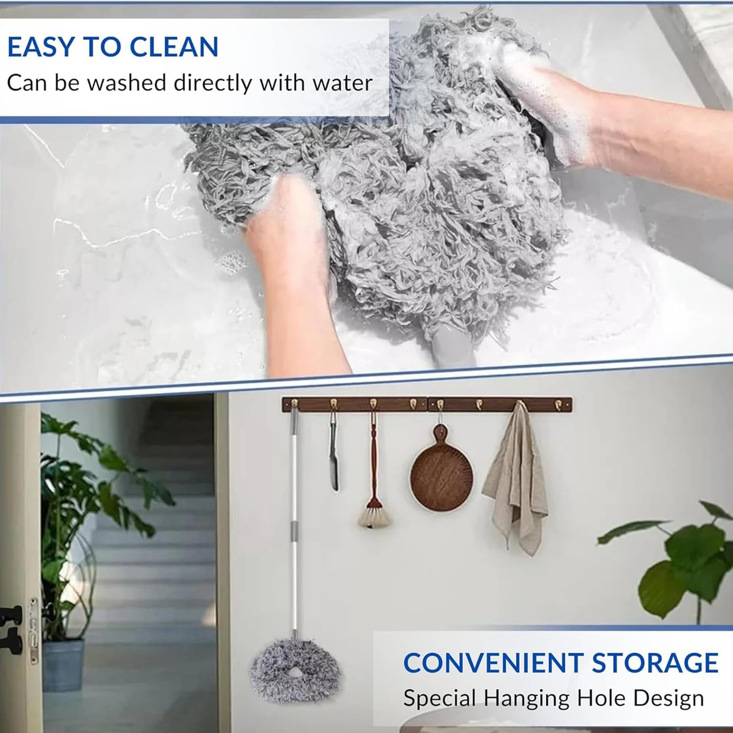 TAKASH Fan Blade Cleaner Mop for Ceiling Fans, Dust Cleaning Tool 4