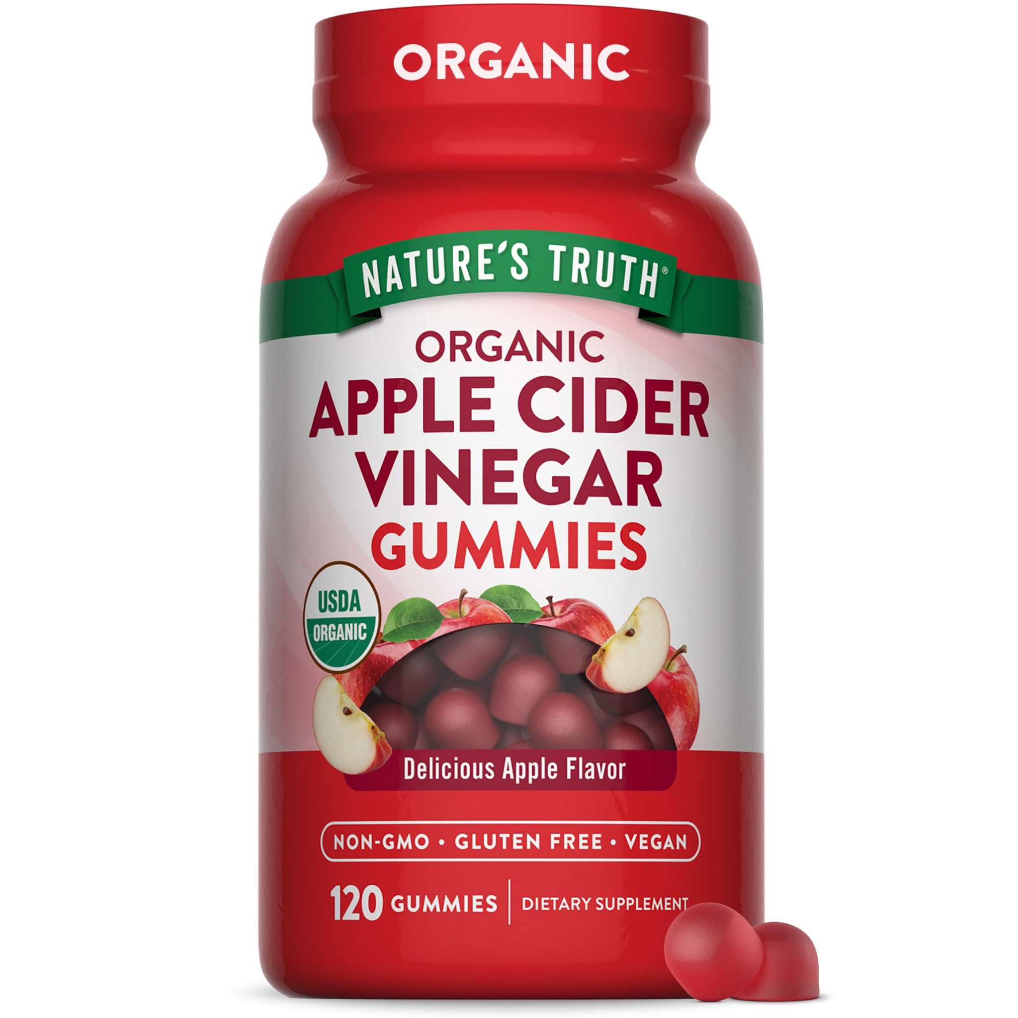 Nature's Truth Organic Apple Cider Vinegar Gummies | 120 Count